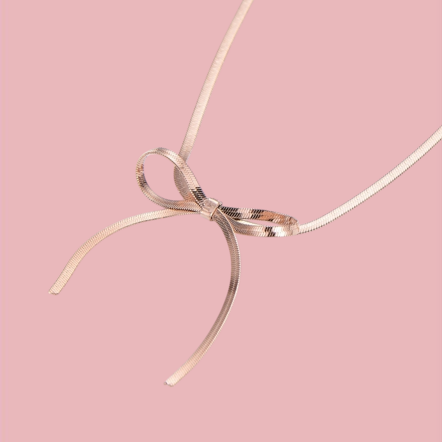 Collana mini snake fiocco