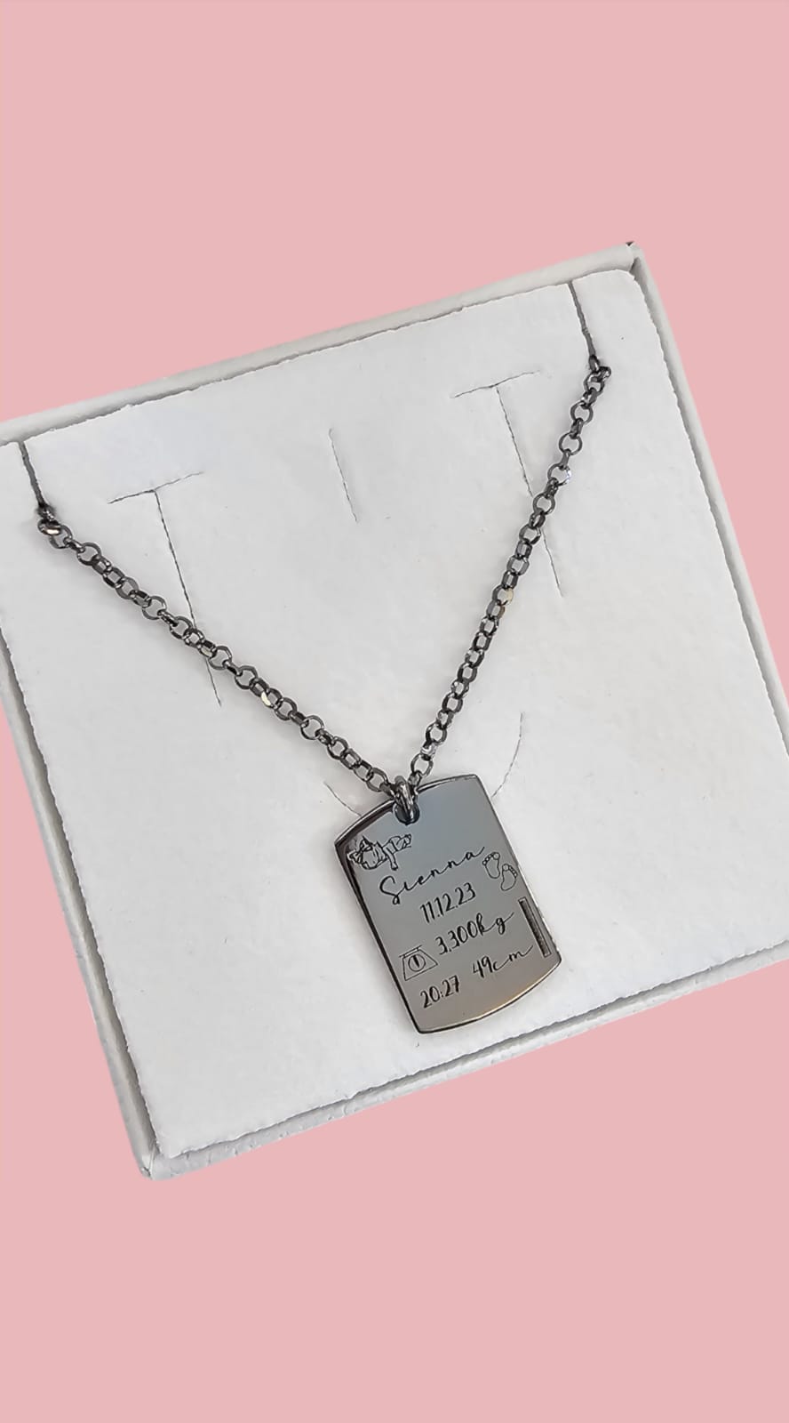 Collana targhetta militare