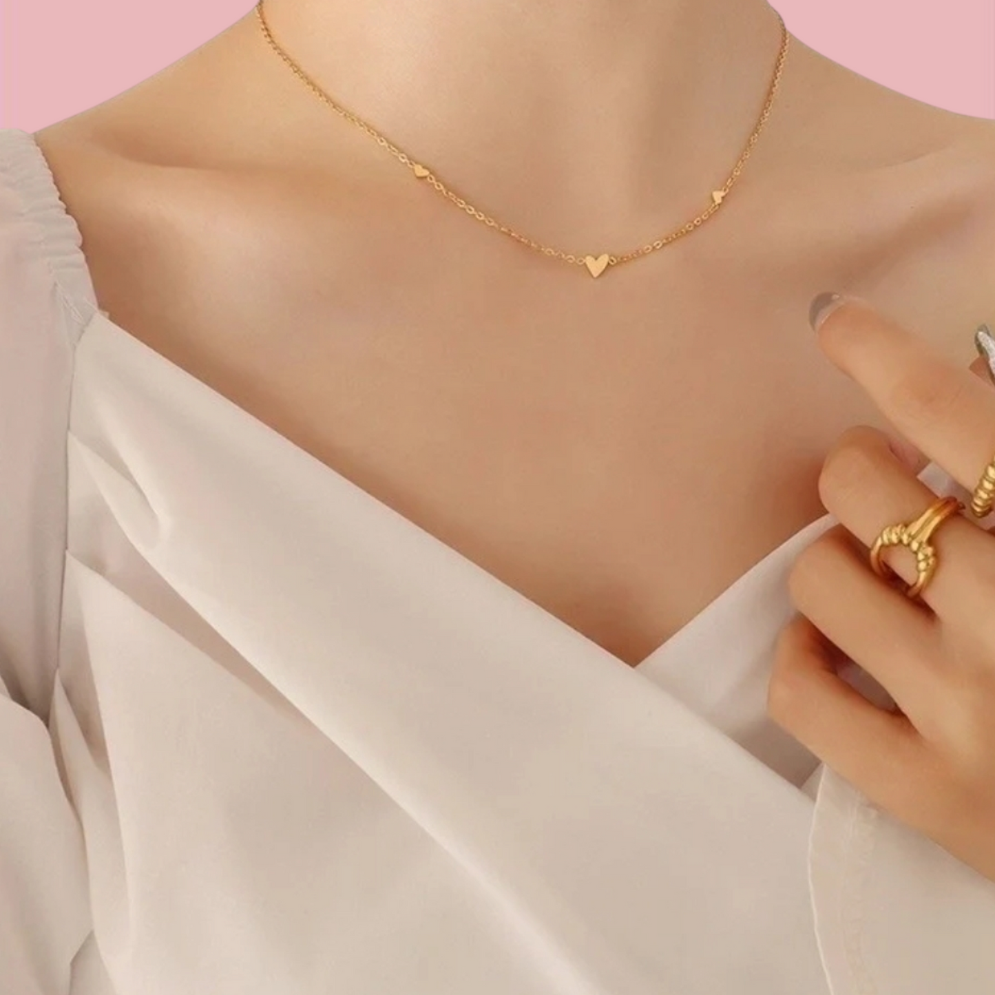 Collana minimal heart