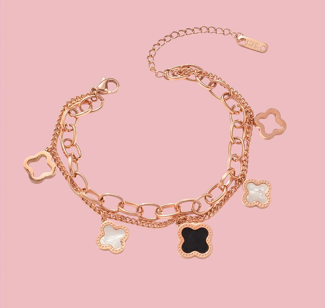 Bracciale fiori stilizzati luxury