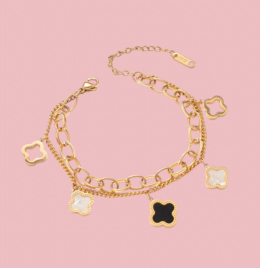Bracciale fiori stilizzati luxury