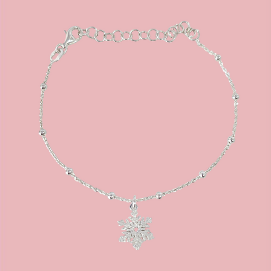 Bracciale fiocco di neve diamantato