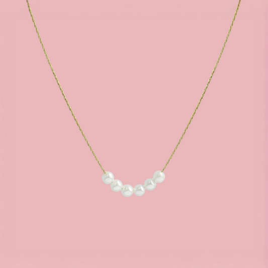 Collana minimal perle chic