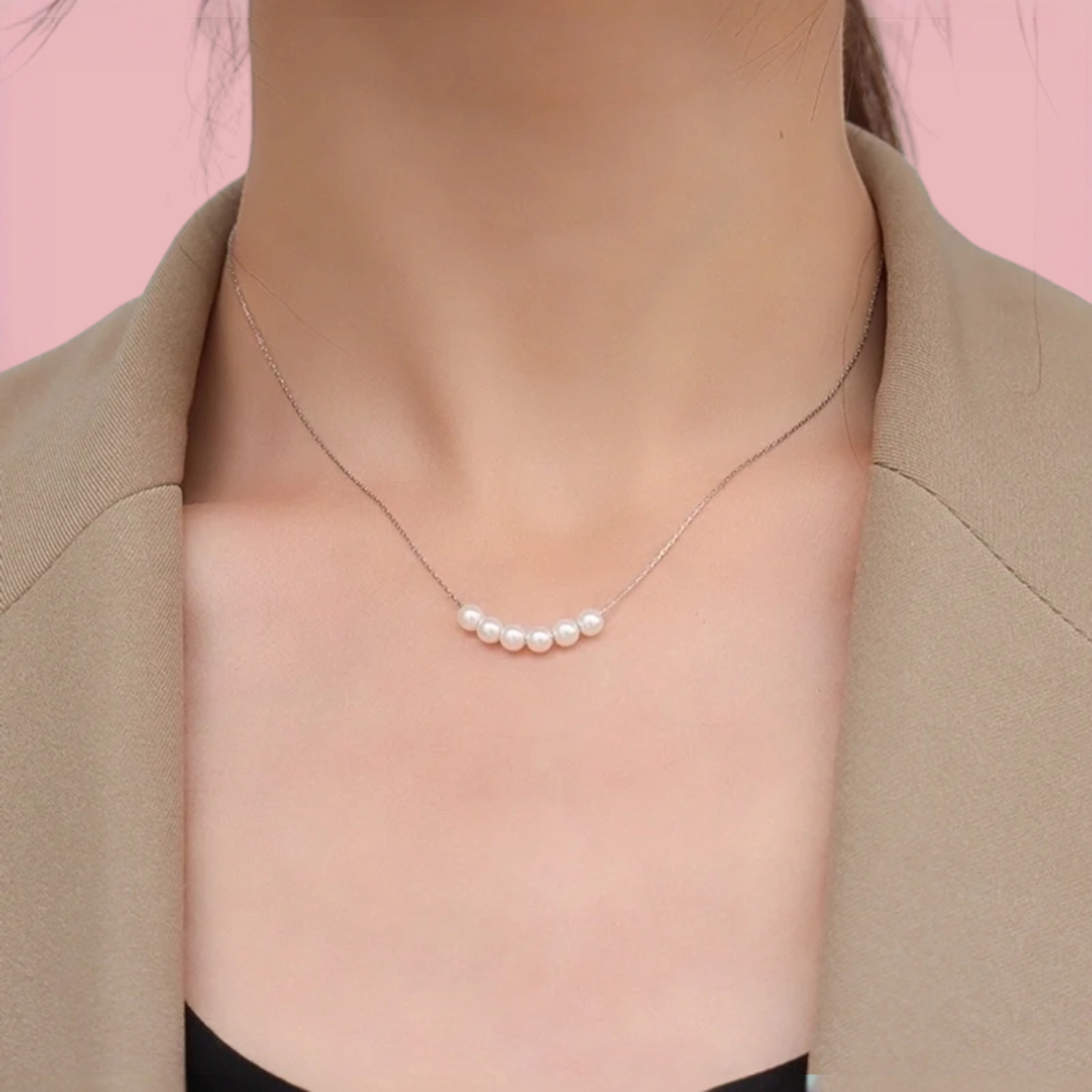 Collana minimal perle chic