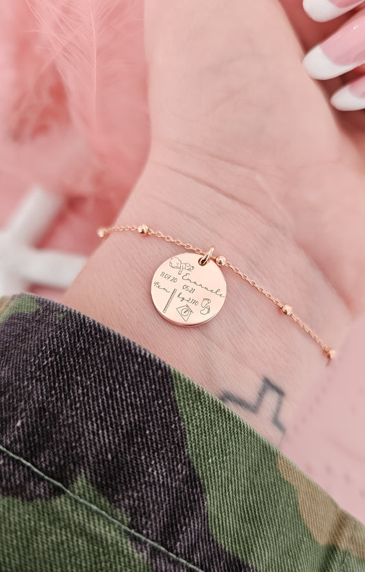 bracciale ciondolo nascita