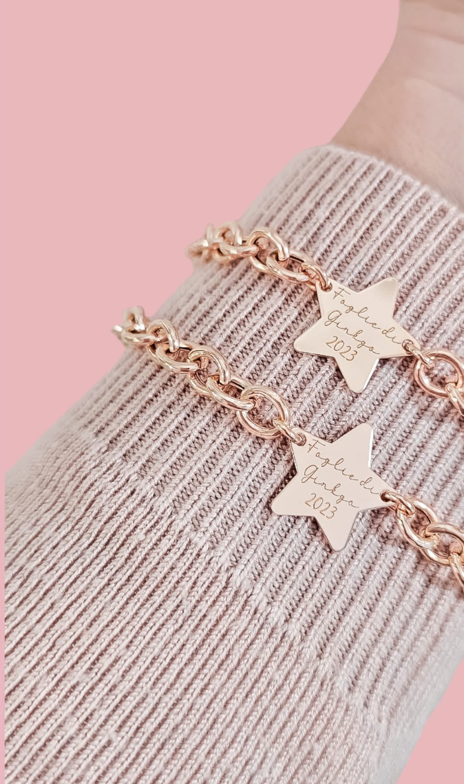 Bracciale catena stella